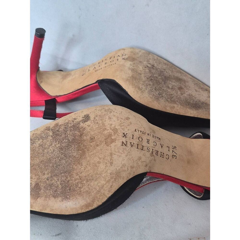 Christian LaCroix sling  backs - Picture 8 of 8